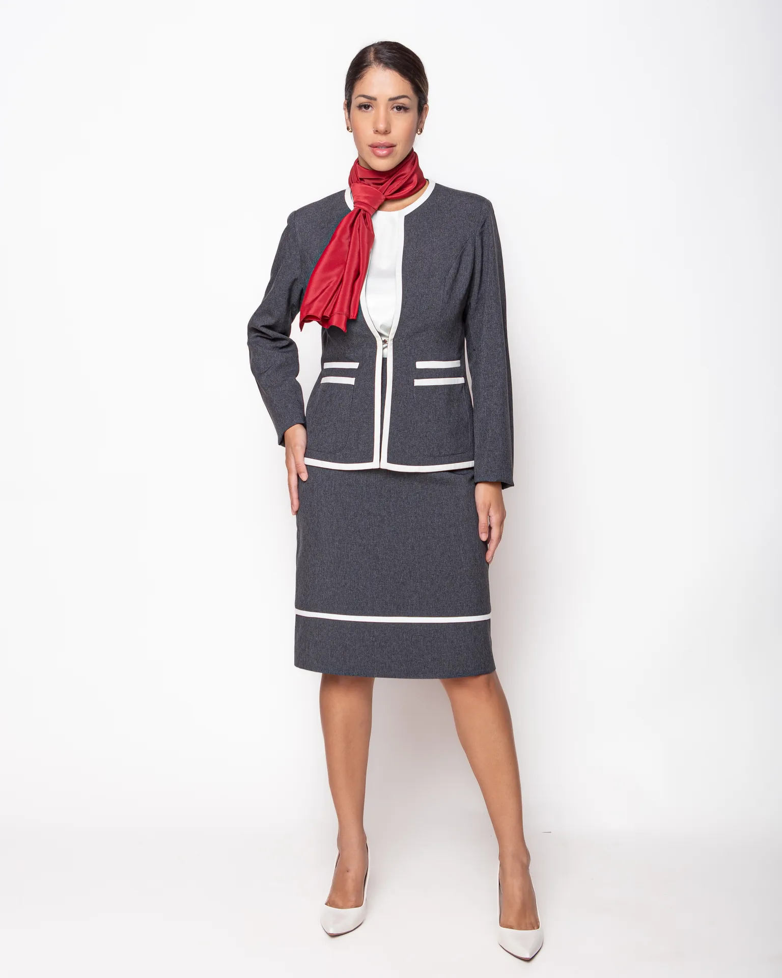 Uniforme de recepção e concierge de hotel